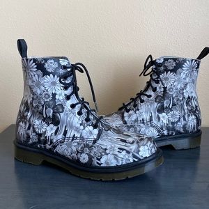 Rare Dr Marten Slime Floral Pascal boots